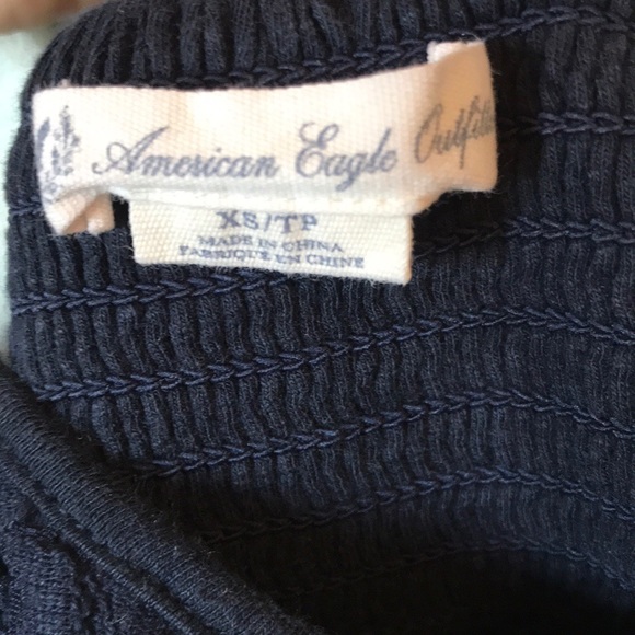 AE Navy Lace Bustier Mini Dress - Picture 4 of 4